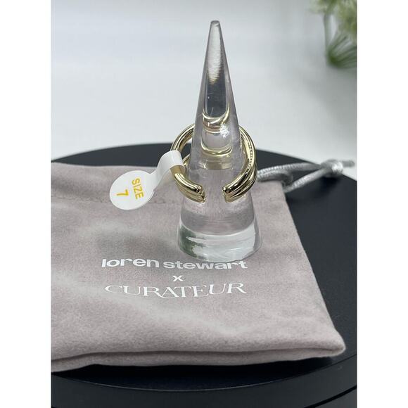 Loren Stewart x Curateur Le Deux Archival Collection‎ Open Band Ring Sz 7 new - Picture 5 of 10